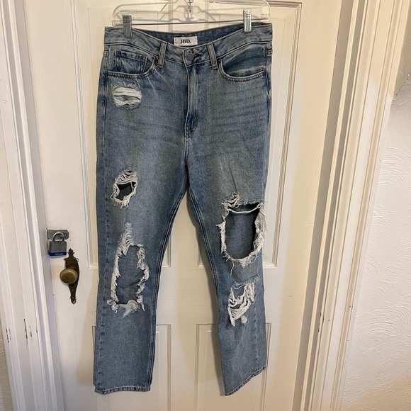Ripped Straight Leg Jeans - Picture 7 of 12